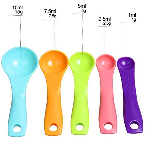 5-teiliges New Messlöffel Set Kitchen Craft Colourworks Louis VI/Salz/Kaffeelöffel - 3