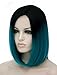 WPQES Black to Dark Blue Fashion Bob Women Synthetic High quality Wig