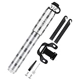 【Packungsinhalt】Minipumpe, Benutzerhandbuch, 2 Befestigungsschraube, 2 Fahrrad Reifenheber, Kunststoff-Luftbettdüse, Edelstahl-Kugelnadel, Rahmenhalterung mit Klettverschluss, 30-tägige Geld-zurück-Garantie und 12-monatige Produktersatzgarantie