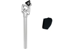SR SUNTOUR CYCLING SR SUNTOUR SP12 NCX Suspension Seat Post w/ Protective Cover 27.2X350mm , Silver, VK2752