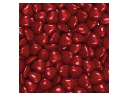 Club Green Schokolade Herzen, Burgund, 15 mm