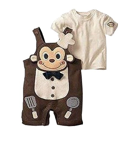 Cute Baby Overall Beautiful Baby Overall A Suit of Skirt And Overall Brown