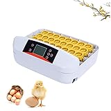 Incubadora totalmente automática para 56 huevos. Puede transportar 56 huevos a la vez. Perfecto para cultivar huevos de gallina, como huevos de gallina, huevos de codorniz, huevos de pato o huevos de reptil. Gran capacidad y fácil de usar.