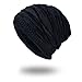 Produktbild Winter Beanie Mütze, Laxikoo Strickmütze mit angesagtes Strickmuster warmem Fleece Innenfutter Cozy und weich Wintermütze für Herren und Damen