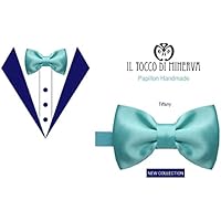 Fliege Tiffany seide Mann Handgefertigt Made in Italy- handgefertigt - handgemacht - Mädchen Geschenk Mädchen - Geschenke für sie - Weihnachten