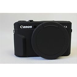 Zakao - Funda para cámara Canon PowerShot G7X G7 X Mark II (silicona, ligera, delgada, goma), color negro