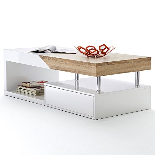Preisvergleich Produktbild Couchtisch »HOPE« MDF Hochganz Lack weiß
