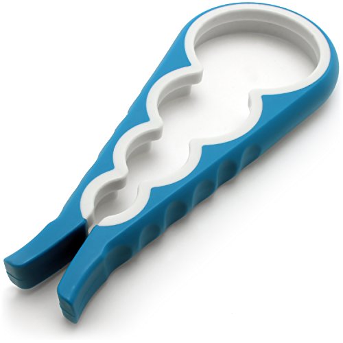 igadgitz Home 4 in 1 Easy Twist Gummi Griff rutschfest Glas Flasche verschiedene Größen Öffner Küchengerät