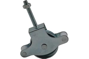 MICEL-VEGA POLEA DE TENDEDERO ZAMAK DE Ø39MM CON ESPÁRRAGO DE 60MM M.6