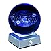 Price comparison product image Erwei International Solar System Crystal Ball 80mm 3.15" with 3D Laser Engraved Sun System with a Touch Switch LED Light Base Cosmic Model with Name of Planet