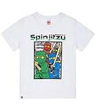 Cuello: redondo Lego Ninjago Camiseta Manga Corta para Chicos Blanco 128