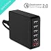 DMG 35W 6 Port Smart USB Desktop Charging Station Wall Charger, with 1 Qualcomm 2.0 Quick Charge Port  (Black) RS.1299.00