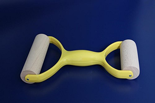 MAAJ® DOPPEL-TEIGROLLE ROLLHOLZ TEIGROLLER EINHAND BACKBLECHROLLE BASTEL-WALZE - 3