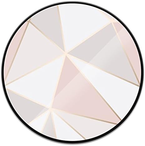 Premium Mounts and Stands,Collapsible Expanding Pop Grip Mount Sockets for iPhone,Smartphones and Tablets - Apex Geometric Rose Gold Black