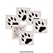 Little Paws Tatttoos - Black Animal Paws temporary tattoos (5 x Paw Tattoo)