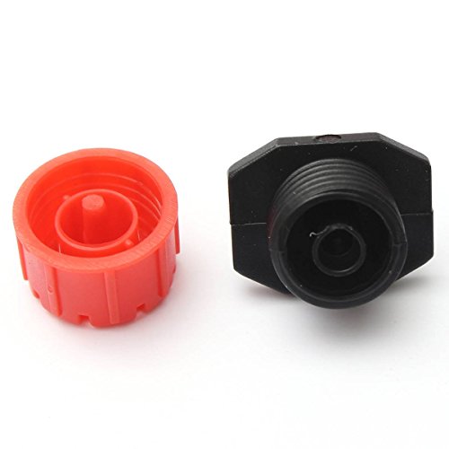 KING DO WAY 100tlg Bewaesserung Micro-Drip Tropfer Regulierbar Endtropfer Wasserspender 1/4“ - 2