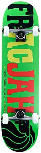 Fracture Skateboards FracJah Factory Complete Pro Skateboard Green 7.75"