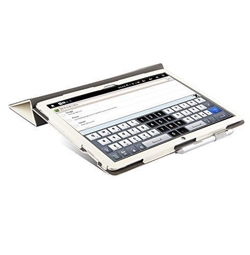 Flip Schlank PU Leder Full Schutzhülle Book Case Handstativ Cover Ständer für Huawei matebook 30,5 cm 30,5 cm hz-w09 hz-w19 Tablet schwarz - 3