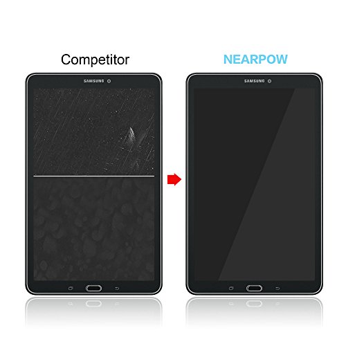 Samsung Galaxy Tab E 9.6 Panzerglas Displayschutzfolie, Nearpow Schutzfolie 9H Härte, Anti-Kratzen, Anti-Öl, Anti-Bläschen, lebenslange Garantie - 4
