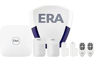 8 piece Home Security Burglar Alarm System by ERA Protect - Next Generation Smart Wireless House Alarm - Google & Alexa Compatible - Smartphone Control - Easy Install (Alert)