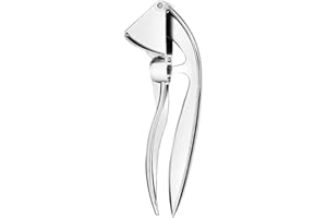 Micvtve Presse-ail en alliage, hacher l'ail antirouille, écraser l'ail, Data Pit Remover, Presse-ail, Lavable au lave-vaisselle