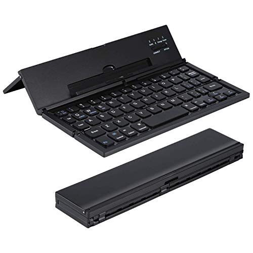 Tastiera Bluetooth pieghevole, tastiera portatile pieghevole wireless LESHP per iPhone, iPad, iPad Mini, iPad Pro, Windows, IOS, Android, tablet, Mac, PC e Smartphon