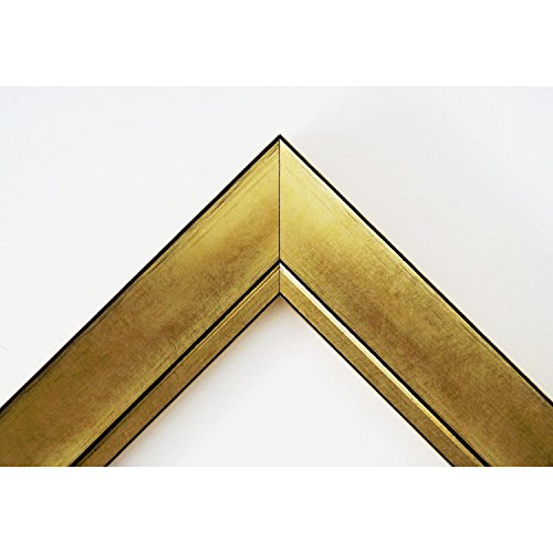 Spiegel Wandspiegel Badspiegel – Dortmund 4,2 – Gold – 200 Größen zur Auswahl – handgefertigt – DIN A3 (29,7 x 42,0 cm) – FM – Modern, Shabby, Vintage - 3