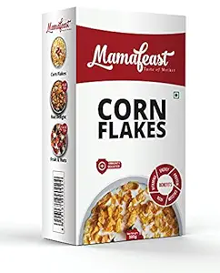 Mamafeast Corn Flakes 500g, High in Iron, High in B Group Vitamins, Breakfast Cereals, Immunity Booster, No Sugar | 500g