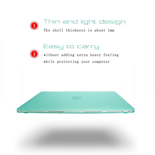Elegantes und leichtes Cover Ultra Dünn Schutz Hülle Case Cover Schutzabdeckung Hardcase Notebook Hülle Hartschale Etui für Apple Macbook Pro 13.3 Zoll(Modellnummer:A1278/101/700) in grün (Passt nicht für Macbook Pro mit Retina Display) - 2