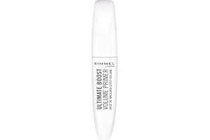 Rimmel London Ultimate Boost Volume Eyelash Primer, Base de Mascara Volumatrice et Hydratante, Blanc
