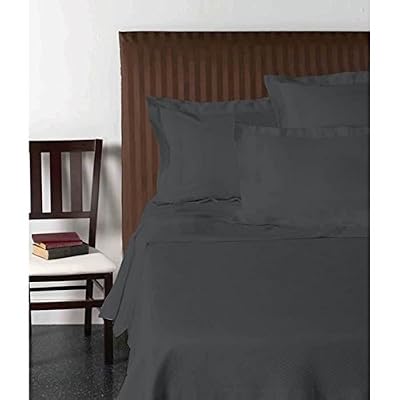 Vision Drap plat Anthracite - 270x300cm - 100% coton