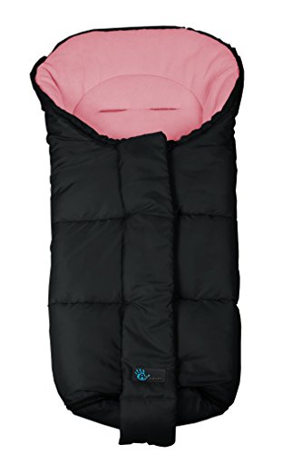 Altabebe Nordic Winter Footmuff for Stroller (12 - 36 Months, Black/Rose)