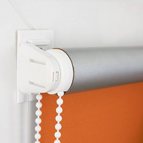 ROLLMAXXX Thermo Verdunkelungsrollo Klemmfix ohne Bohren (80 x 150 cm, Orange) - 6