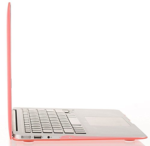 MOSISO MacBook Air 13 H  lle - Ultra Slim Hochwertige Plastik Hartschale Tasche Schutzh  lle Snap Case f  r MacBook Air 13 Zoll  A1466   A1369   Rose