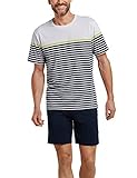  Schiesser Herren Zweiteiliger Schlafanzug Kurz, Mehrfarbig (multicolor 1 904), Small (Herstellergröße: 048)