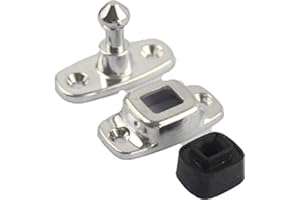 ETOMVOOP Loquet de retenue de porte, butée de porte en alliage de zinc pour caravane, camping-car, bateau, clip de porte (taille L)