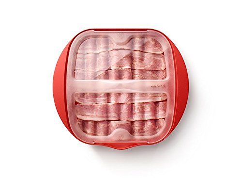 Lékué 0220250r14 m150 Mikrowelle Backblech mit Deckel Kunststoff rot 45 x 35 x 25 cm - 3