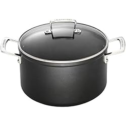 Le Creuset Faitout aluminium forgé avec couvercle verre, 24cm