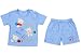 Ole Baby Infant Cotton Cute Adorable Stylish Trendy Printed Tshirt and shorts Powder Blue with FREE Complimentary Hanger 6 to 12 months RS.349.00