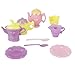 Produktbild BRZM Partyrequisiten 1:12 Puppenhaus Zubehör Mini Kunststoff Geschirr Set Teekannen + Geschirr + Tassen + Löffel Kinder Spielzeug (zufällig)
