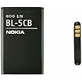 Genuine Original Replacement Rechargeable Nokia Battery Akku BL-5CB 800mAh 3.7V 3.0Wh For Nokia 100 1010 1100 100 106 105 113 103 X2-05 C1-01 1800 3108 2135 6086 6108 6230 N72 N91 (BULK PACKAGING)