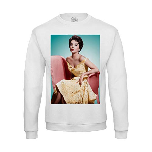 Sweat Shirt for Men Photo of Star Famous Actress Elizabeth Taylor Old Original Cinema 6
