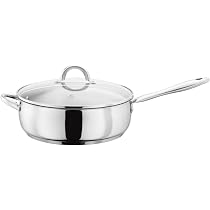 Sauteuse JUDGE Vista 28 Cm Avec Couvercle Verre - Acier Inox 18/10 - Compatible Induction - Poignées Froides - 4