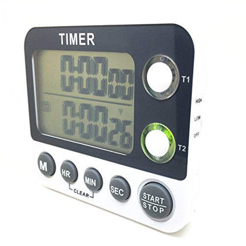 searon Digital Dual Line kanalgruppen blinkende LED-Countdown Timer für Lab Elektronische Küche Labor - 4