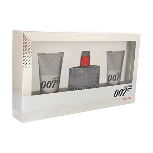 James Bond 007 Quantum Gift Set contains Eau de Toilette Spray 50 ml and 2 x Shower Gel 50 ml