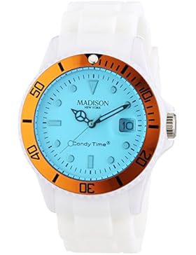 MADISON NEW YORK Unisex-Armbanduhr Candy Time Snow Festival Analog Quarz Silikon U4612-04/1