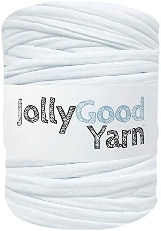 Jolly Good Yarn Glacier blue chunky crochet t-shirt yarn (large roll)