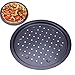 Produktbild Pizzablech Backblech, antihaftbeschichtete Platte Punch Karbonstahl Pizzablech Schalen Halter Pfanne Backwerkzeug