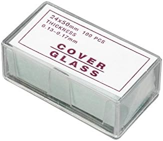 Microscope Glass Cover Slides Coverslips of 100 Pieces ,6 Szie (20×20mm)