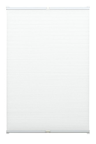 GARDINIA Honeycomb Blind for Clamping, Opaque Folding Blind, Energy Saving, Mounting Kit Included, EASYFIX Honeycomb Pleated Blind with Two Operating Rails, White, 70 x 130 cm (WxH)